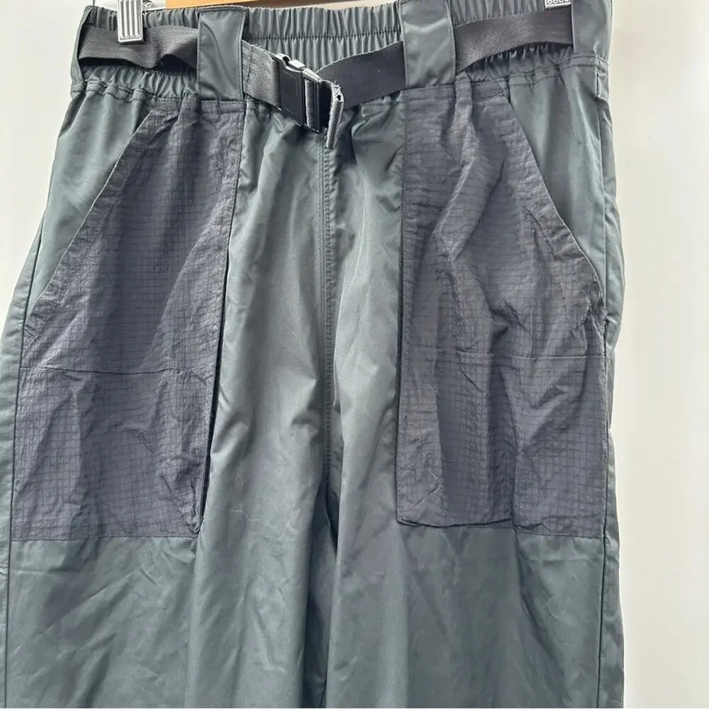 Nike‎ Tech Pack Woven Belted Black & White Swoosh Jogger Pants Size S